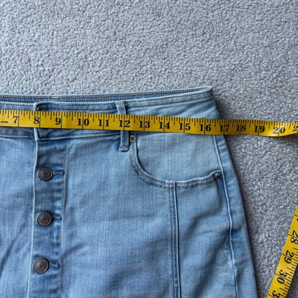 American Eagle - denim mini skirt - high rise a-line, super stretch, size 10 - Picture 5 of 6